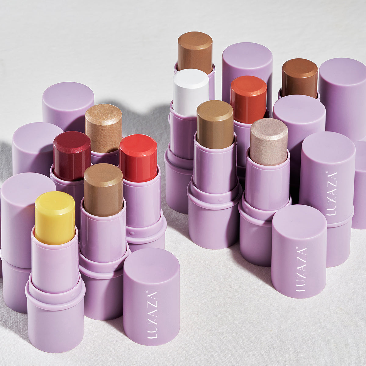 LUXAZA Multi Makeup Stick(4pcs) - Pink Set