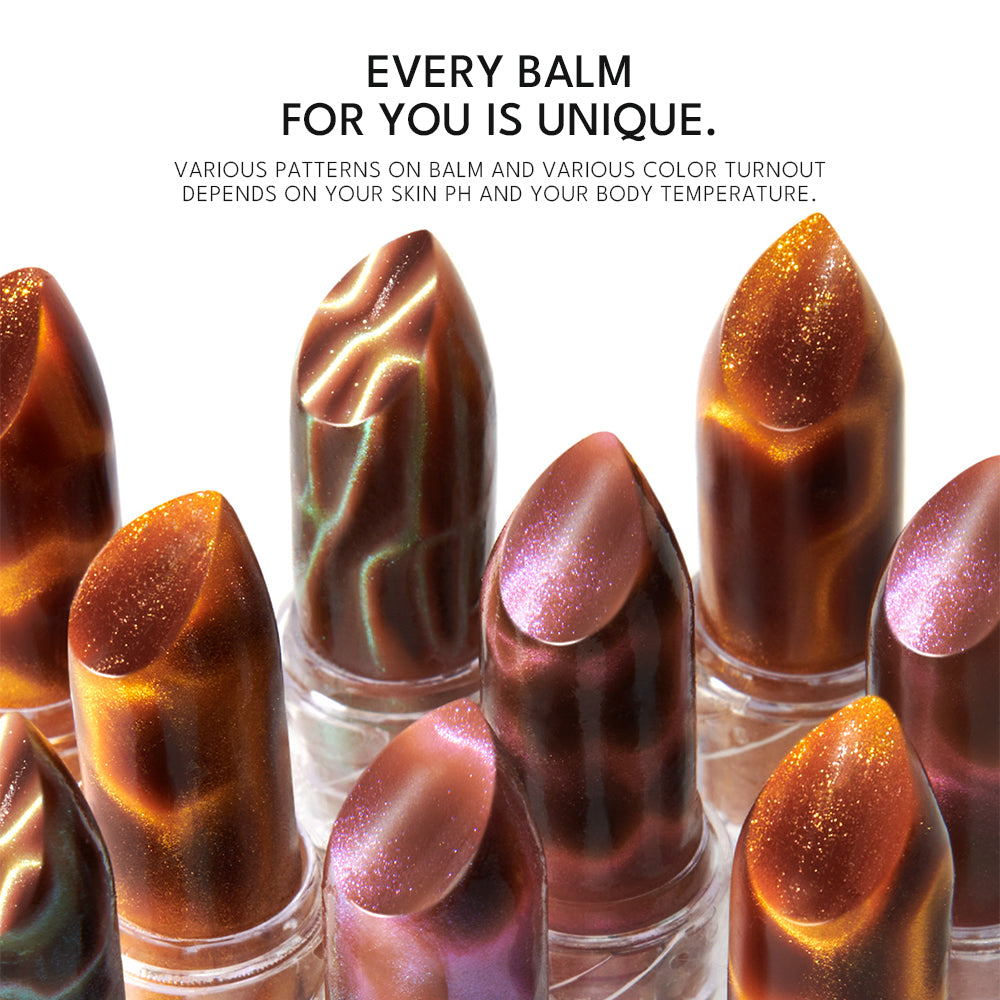 Imakeupnow - Shimmer Lip Balm 2Pcs - Amethyst+Rose Quartz