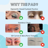 Imakeupnow - Makeup Practice Face Board #1 Pale 2 - Brown Eyes