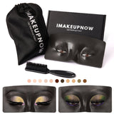 Imakeupnow - Makeup Practice Face Board #31 Black 4 - Brown Eyes