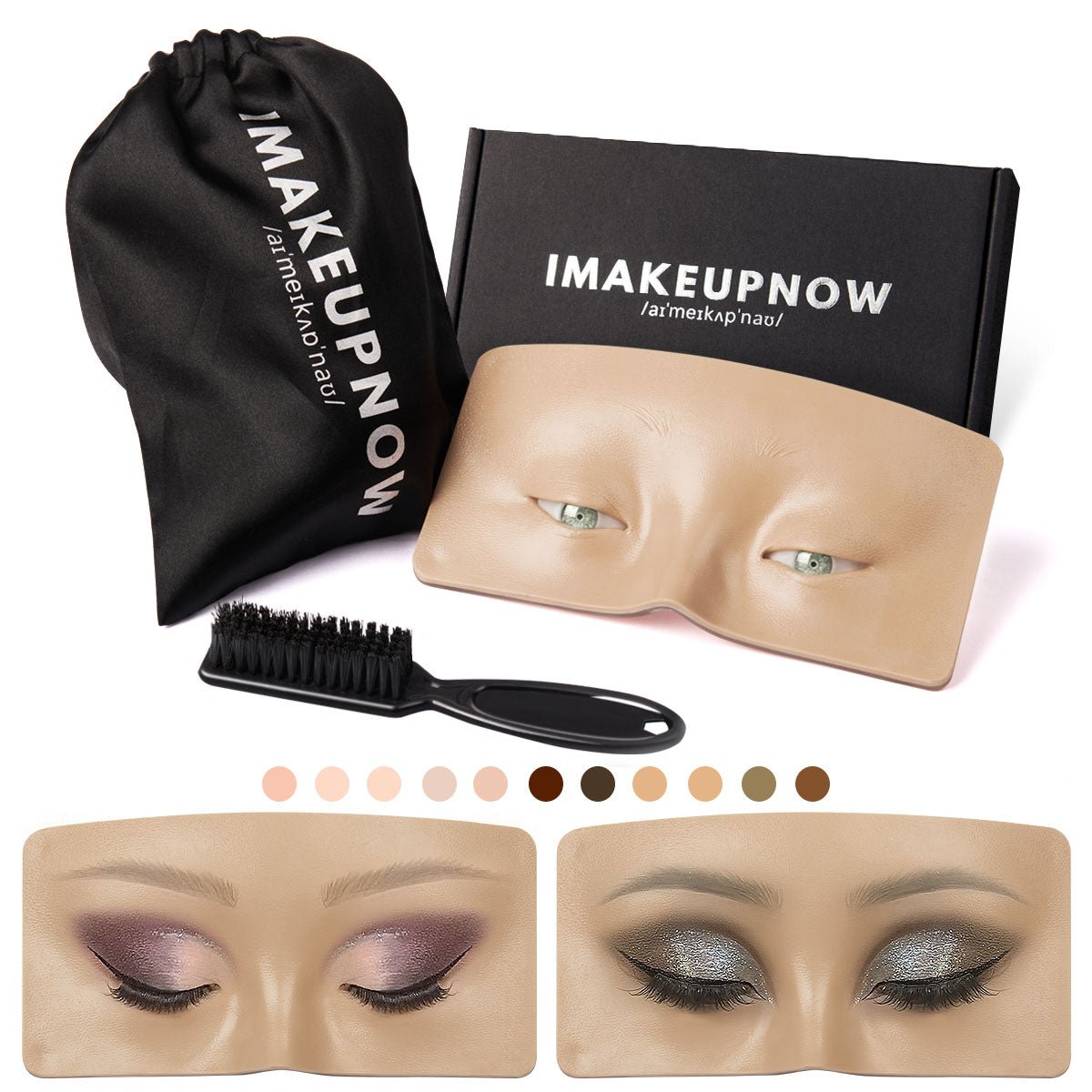3D IMAKEUPNOW MODEL #4-1Tanned 5 - green eyes - IMAKEUPNOW. INC