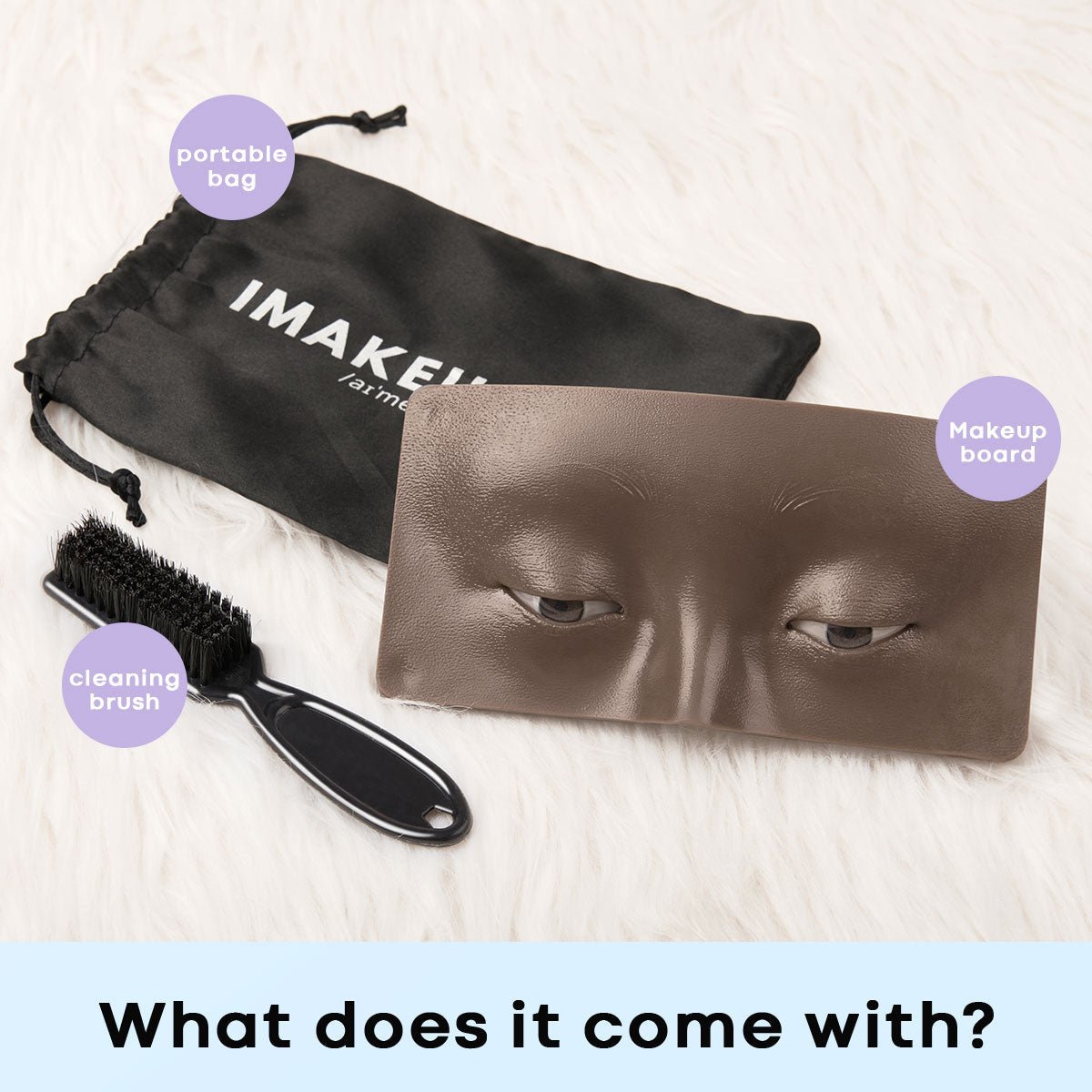 3D IMAKEUPNOW MODEL #6 Dark Brown 3 - IMAKEUPNOW. INC