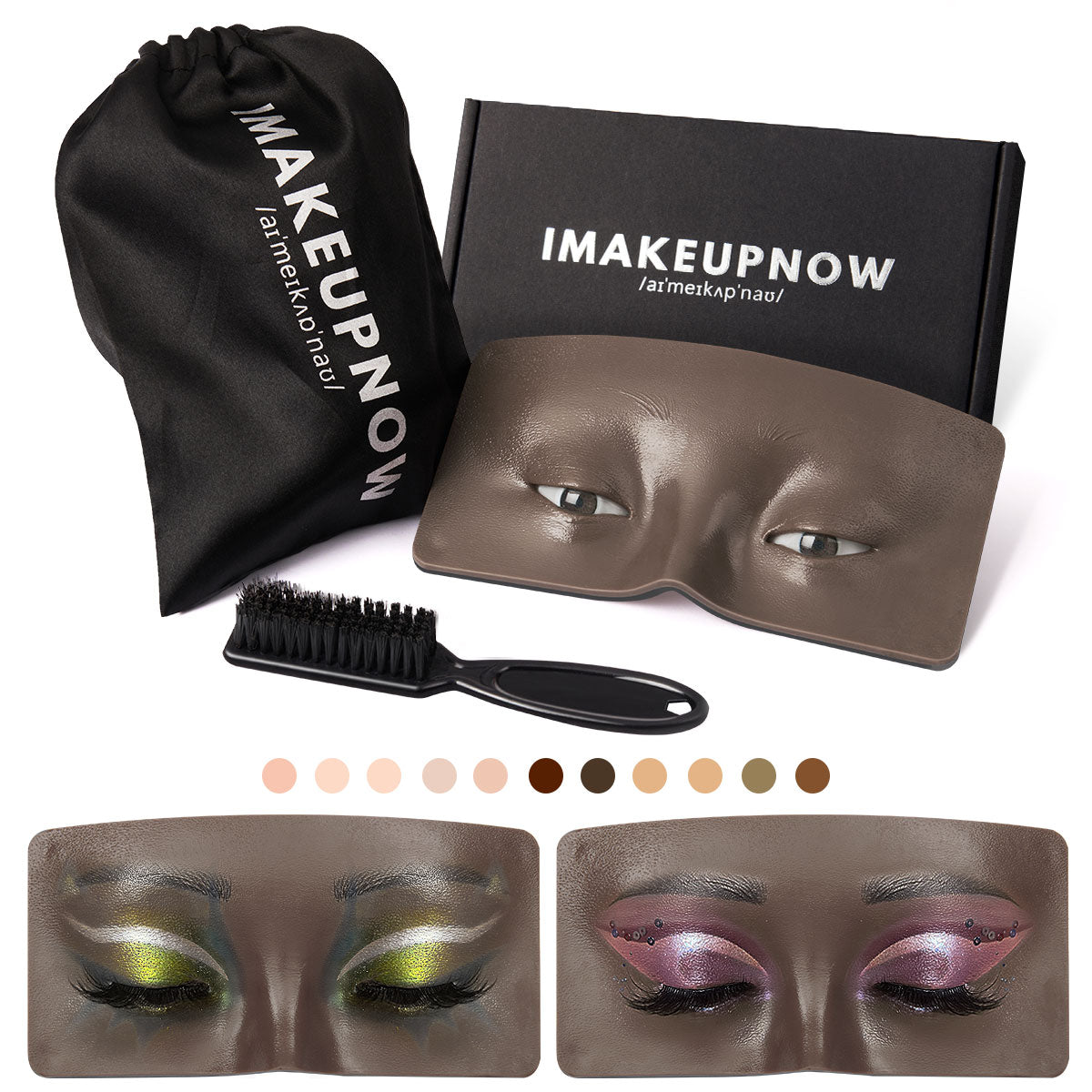 3D IMAKEUPNOW MODEL #6 Dark Brown 3 - IMAKEUPNOW. INC