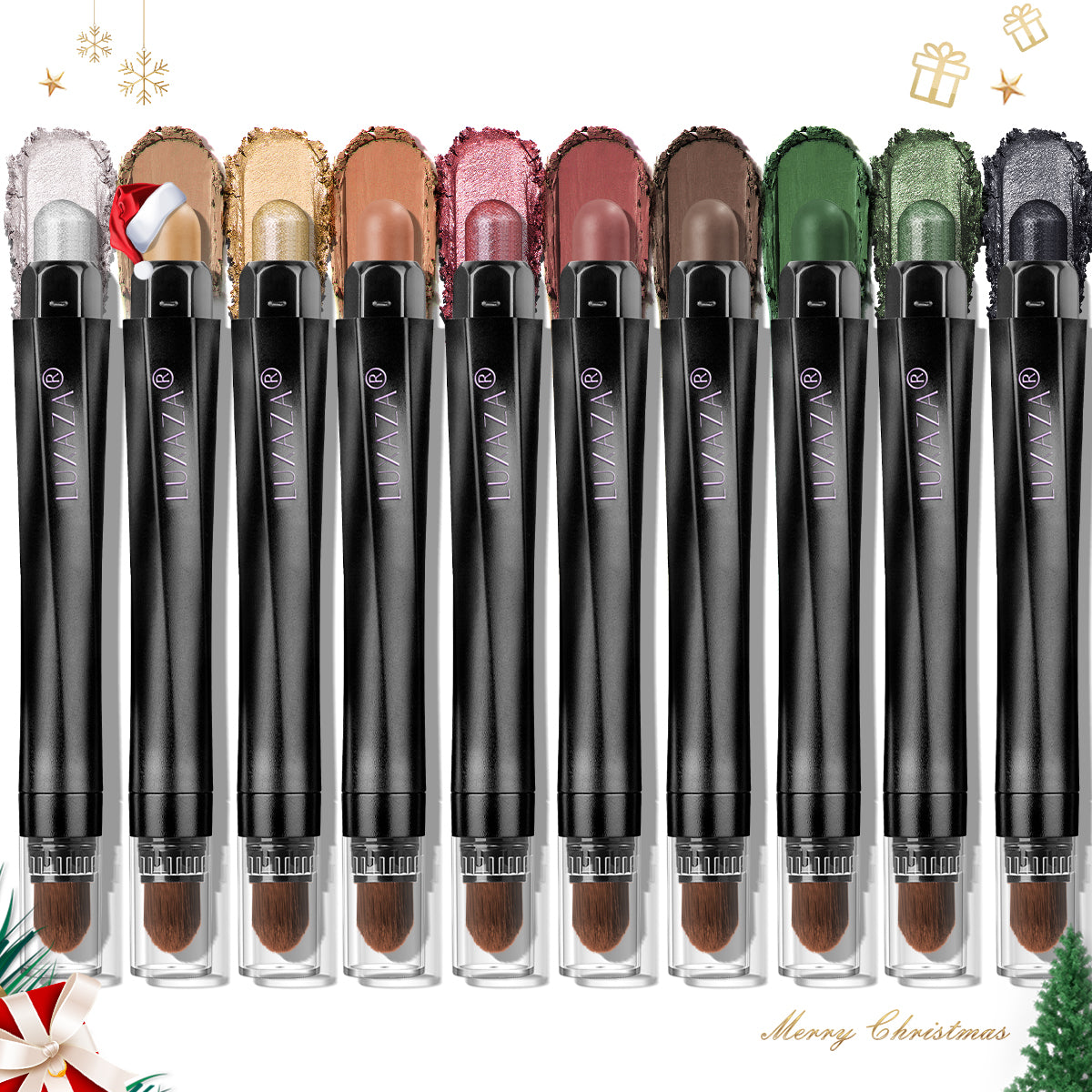 Magic Color Eyeshadow Stick(10pcs) - Christmas Golden Night【US ONLY】
