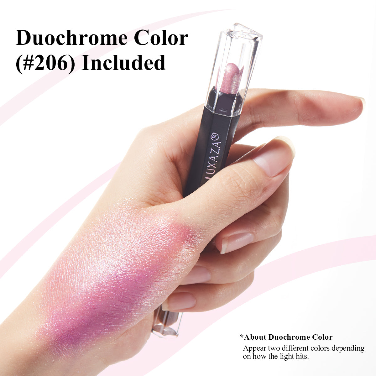 Luxaza - Multichrome Eyeshadow Stick #206 - Pale Blush