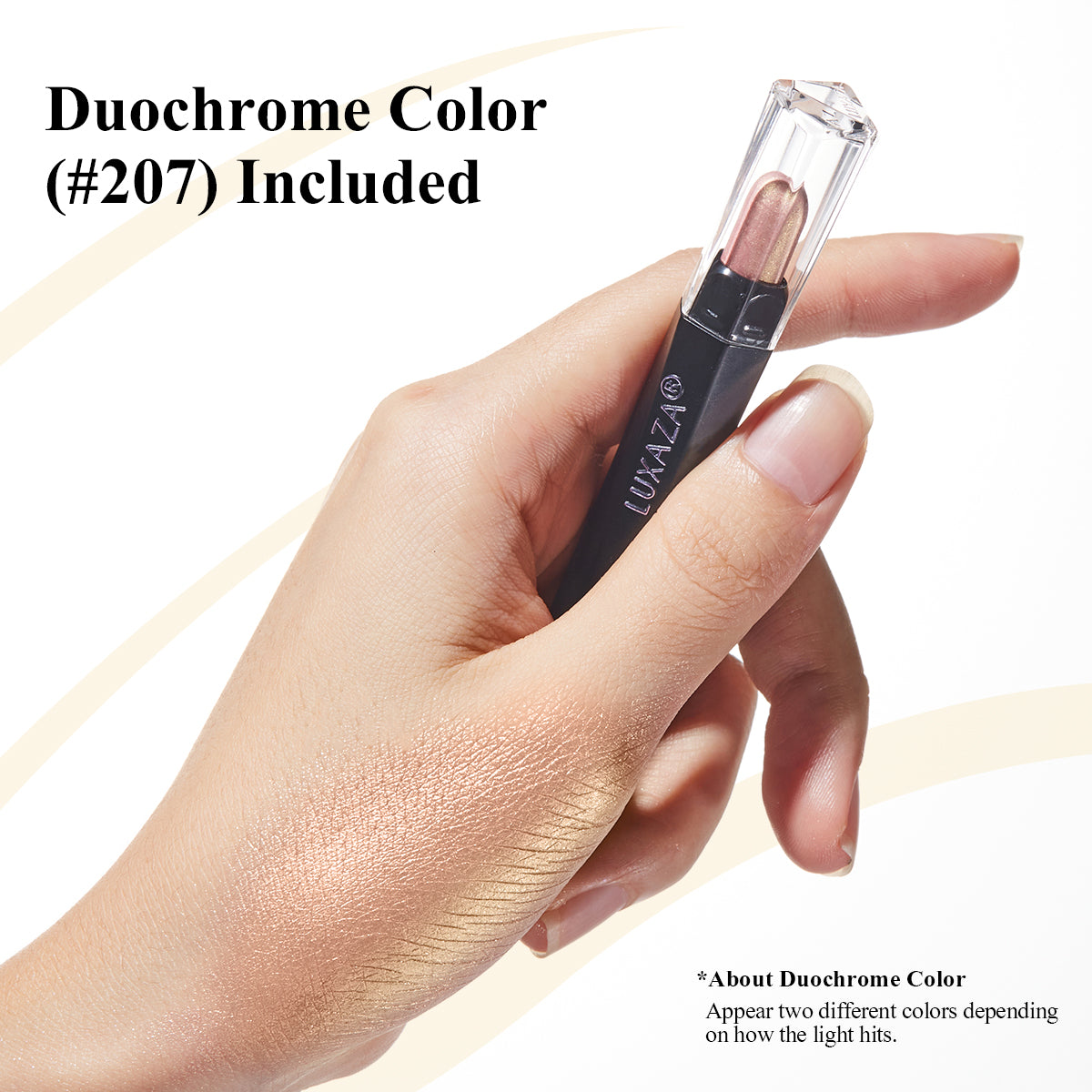 Luxaza - Multichrome Eyeshadow Stick #207 - Pale Dogwood
