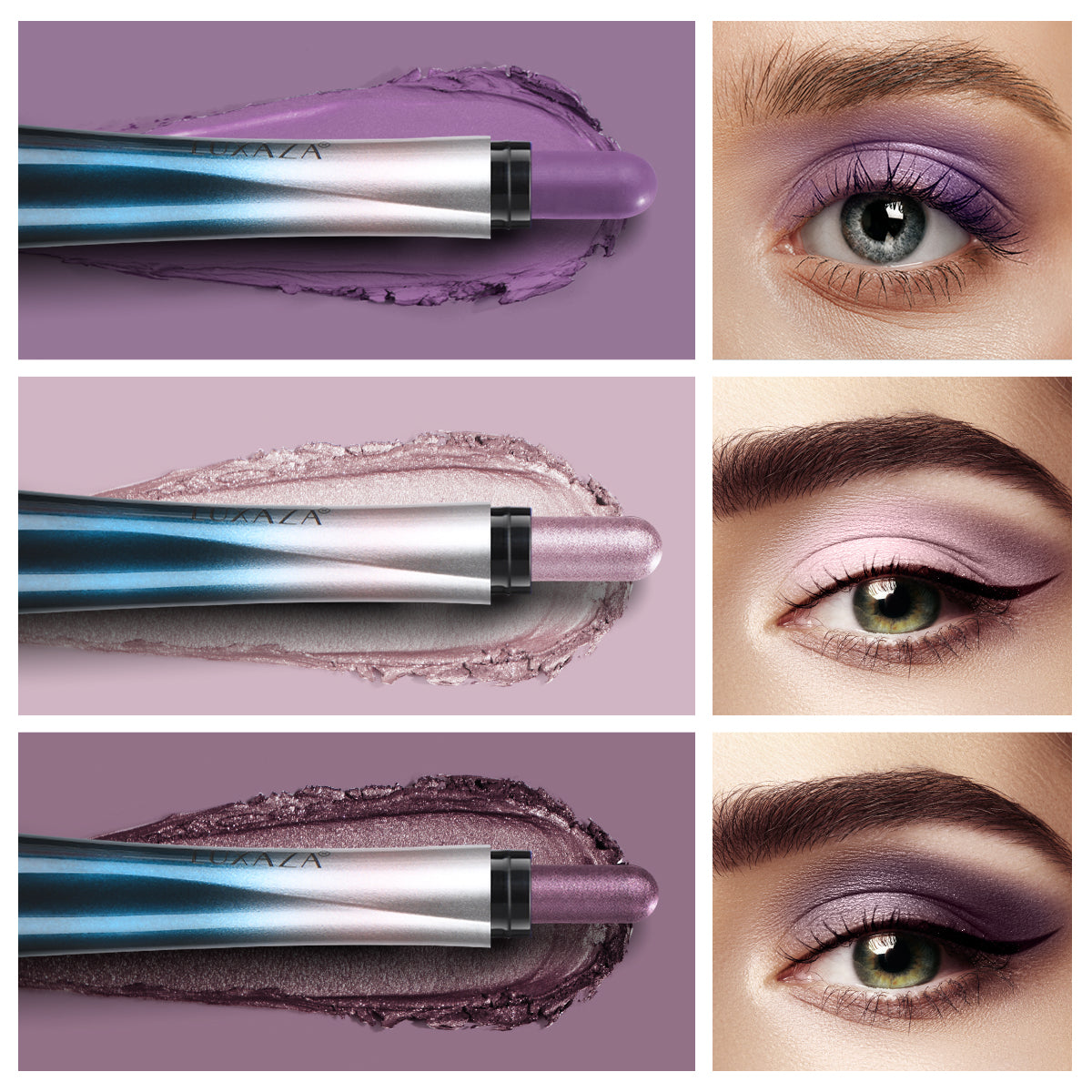LUXAZA Goddess Sceptre Eyeshadow Stick (3pcs) - purple
