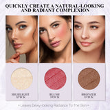 LUXAZA Multi Makeup Stick(4pcs) - Pink Set