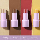 LUXAZA Multi Makeup Stick(4pcs) - Peach Set