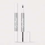 EYESEEK Dual-Ended 2-Prong Liquid Eyebrow pencils with Soft Brush Tip and Spoolie, Precision Brow Marker for Hair-Like Strokes, Define, Fill and Blend