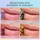 Imakeupnow - Shimmer Lip Balm 2Pcs - Amethyst+Rose Quartz