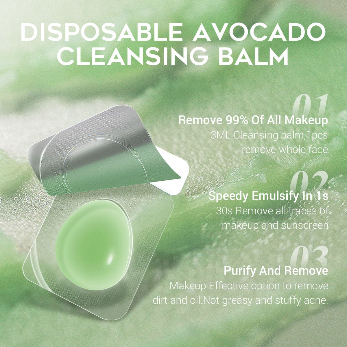 Avocado Makeup Remover Cleansing Balm Set（12pcs）