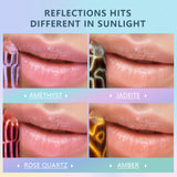 Imakeupnow - Shimmer Lip Balm 2Pcs - Amber+Rose Quartz