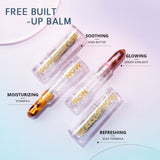 Imakeupnow - Shimmer Lip Balm 2Pcs - Amber+Rose Quartz