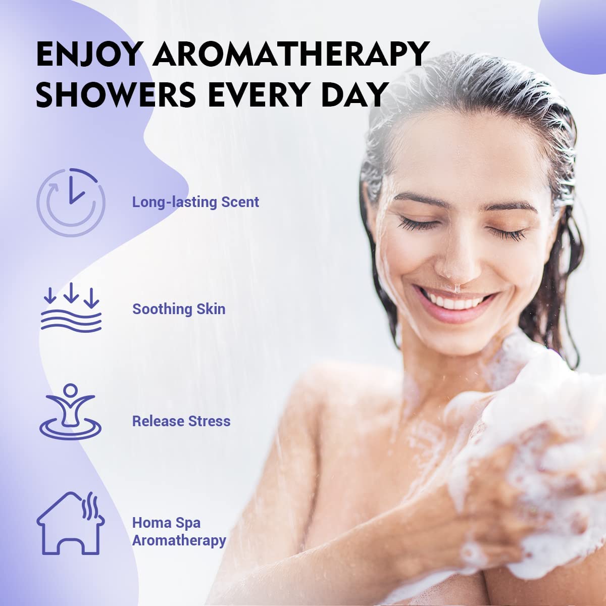 Effiland Aromatherapy Shower Steamers and Soap Holder Set(6pcs)【US ONLY】