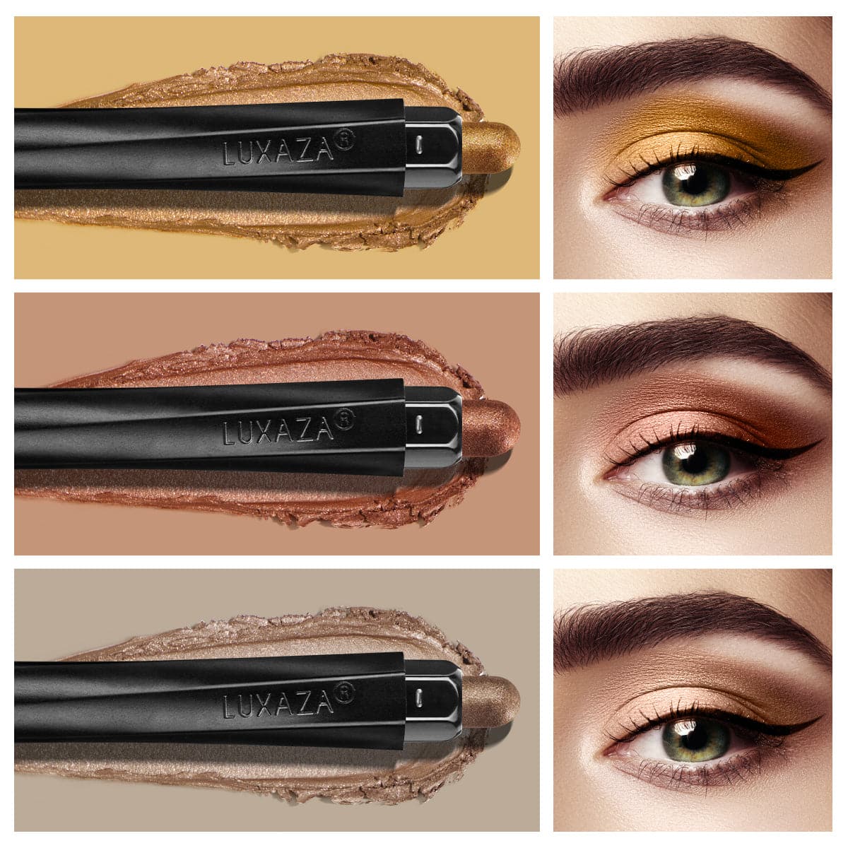 Magic Color Eyeshadow Stick(3pcs)-Golden Legend