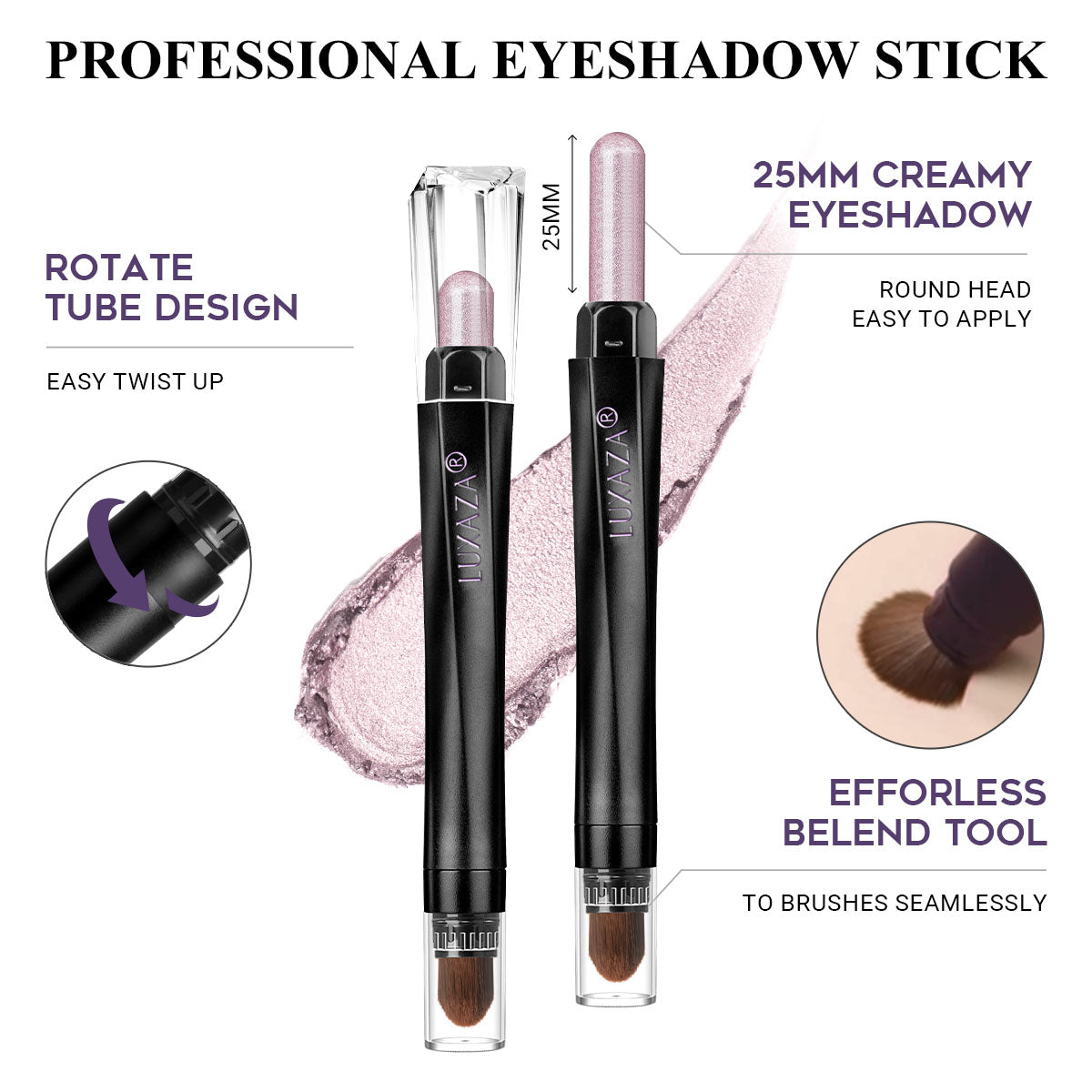 Magic Color Eyeshadow Stick(6pcs)-Periwinkle