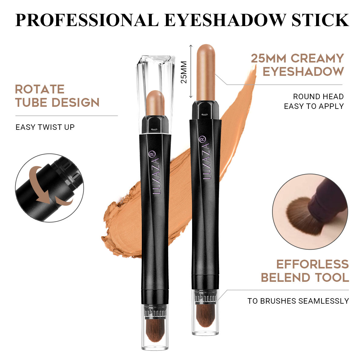 Magic Color Eyeshadow Stick(6pcs)-Sunset