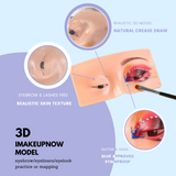 Imakeupnow - Makeup Practice Face Board #1 Pale 2 - Brown Eyes