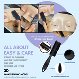 Imakeupnow - Makeup Practice Face Board #1 Pale 2 - Brown Eyes