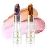 Imakeupnow - Shimmer Lip Balm 2Pcs - Amber+Amethyst